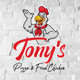 Tony's Pizza And Fried Chicken logo.